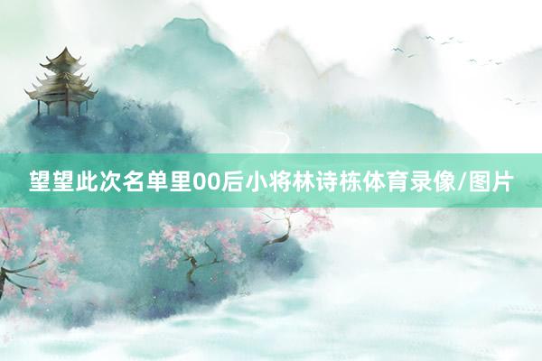 望望此次名单里00后小将林诗栋体育录像/图片