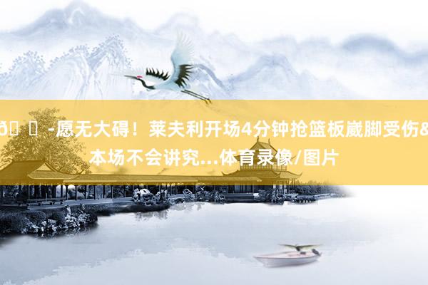 😭愿无大碍！莱夫利开场4分钟抢篮板崴脚受伤&本场不会讲究...体育录像/图片