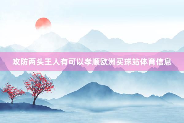 攻防两头王人有可以孝顺欧洲买球站体育信息