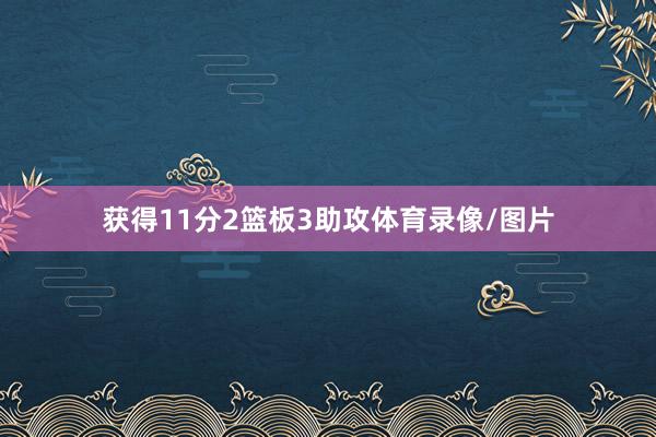 获得11分2篮板3助攻体育录像/图片