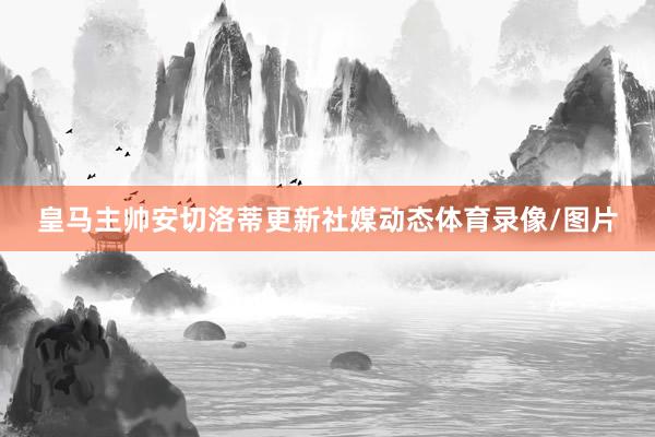 皇马主帅安切洛蒂更新社媒动态体育录像/图片