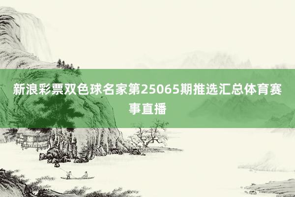 新浪彩票双色球名家第25065期推选汇总体育赛事直播
