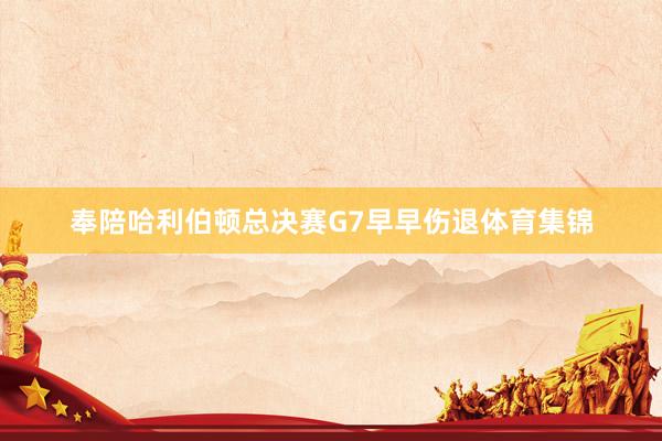 奉陪哈利伯顿总决赛G7早早伤退体育集锦