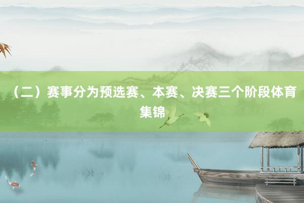 （二）赛事分为预选赛、本赛、决赛三个阶段体育集锦