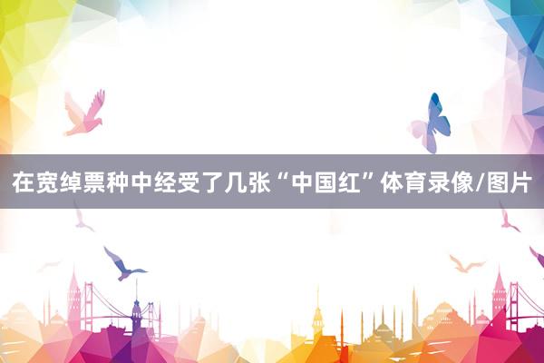 在宽绰票种中经受了几张“中国红”体育录像/图片